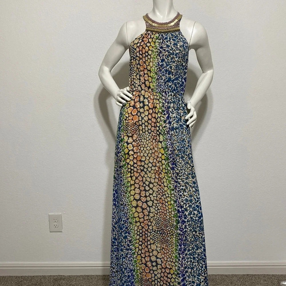 Anthropologie Coquette HD in Paris Bohemian Hippie Gypsy Boho Maxi Dress Size 2 - Picture 2 of 6